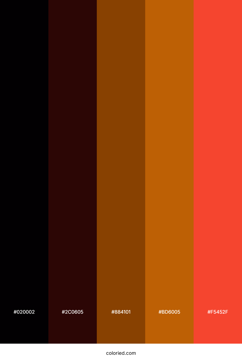 Molten Ember Crypt Color Palette