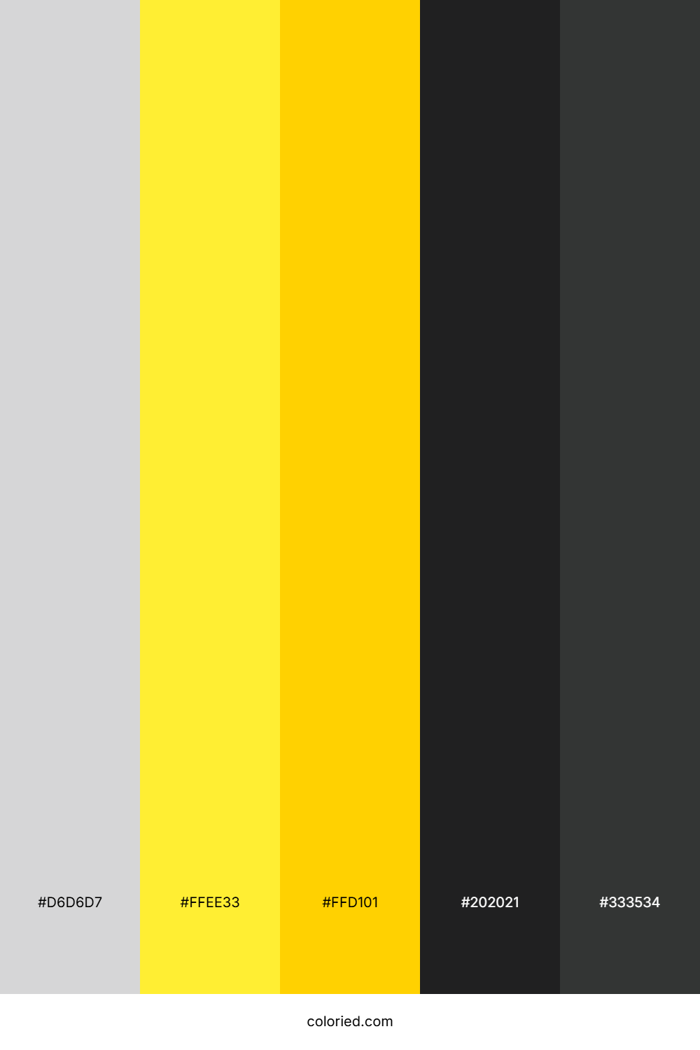 Monochrome Sunburst Gold Color Palette