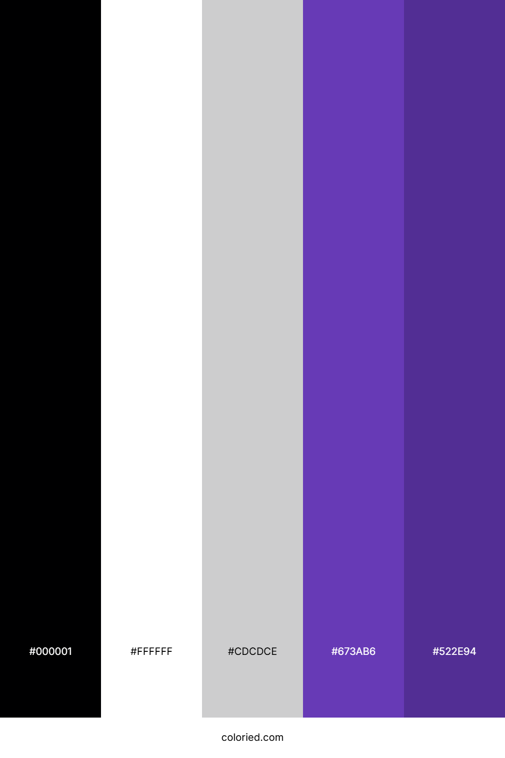 Monochrome Violet Palette