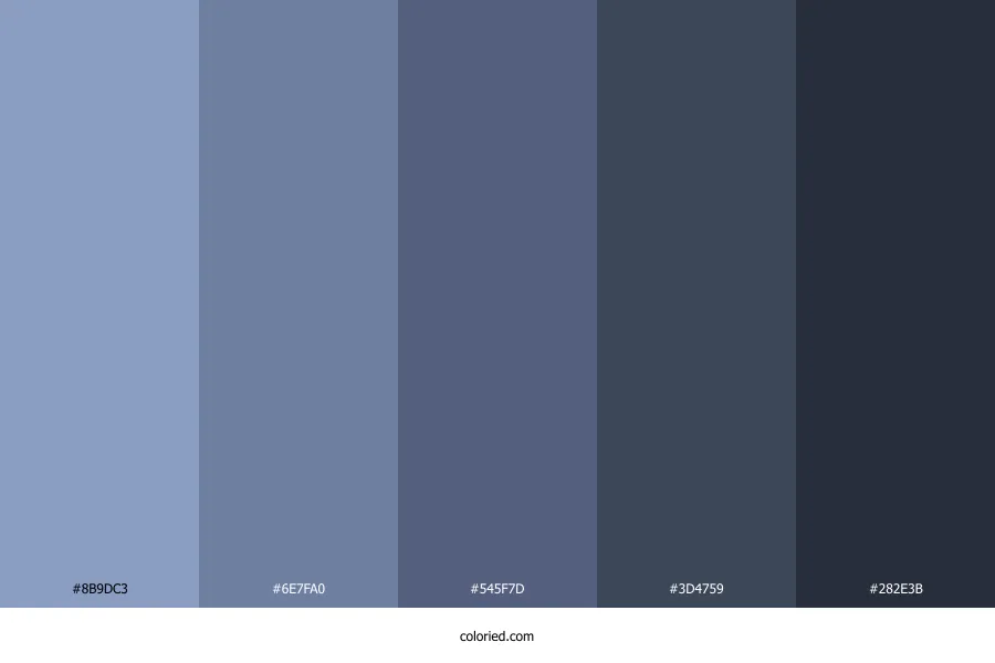 Moody Blue Color Palette