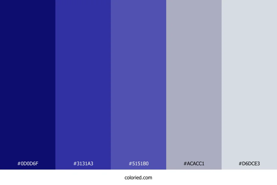 Moonlight Blue Color Palette