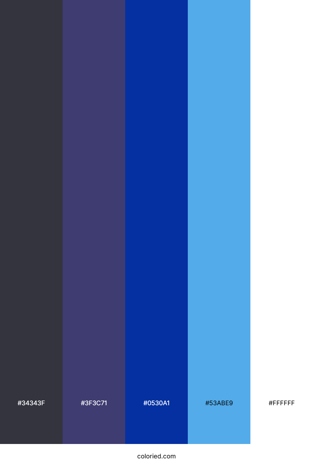 Moonlit Indigo Surf Color Palette