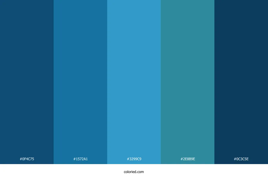 Moroccan Blue Color Palette