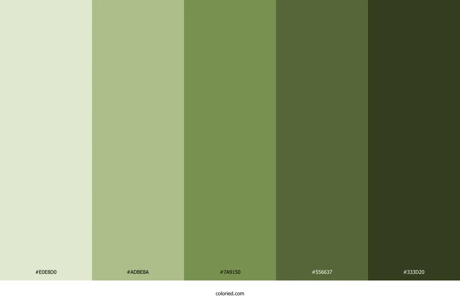 Moss Green Color Palette