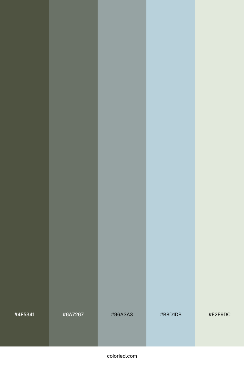 Mossy Rock Stream Color Palette