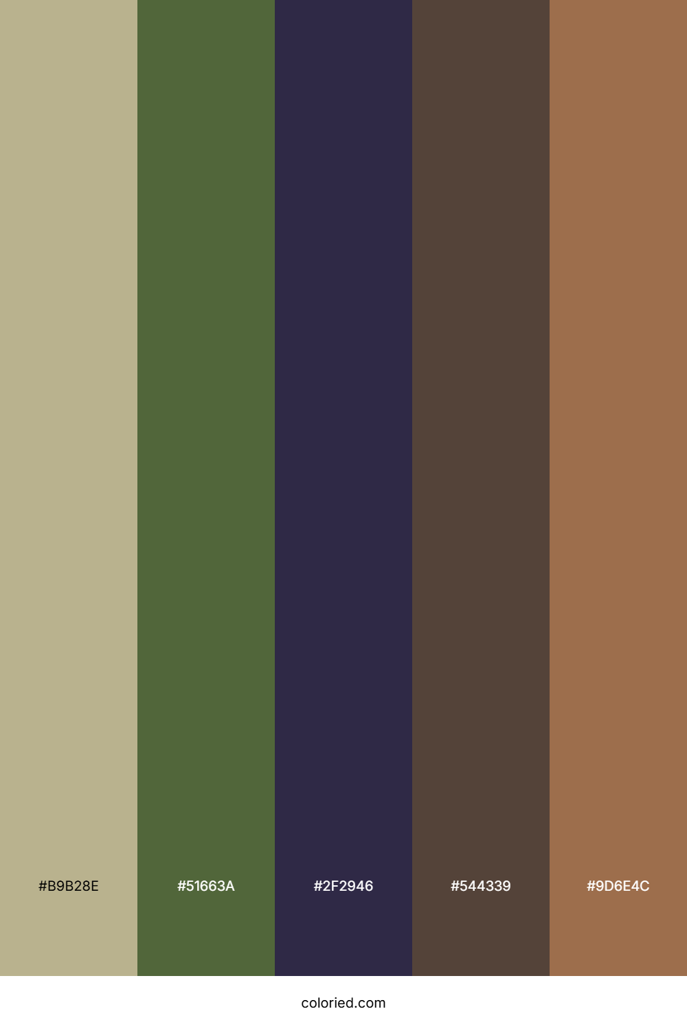 Mossy Twilight Grove Palette