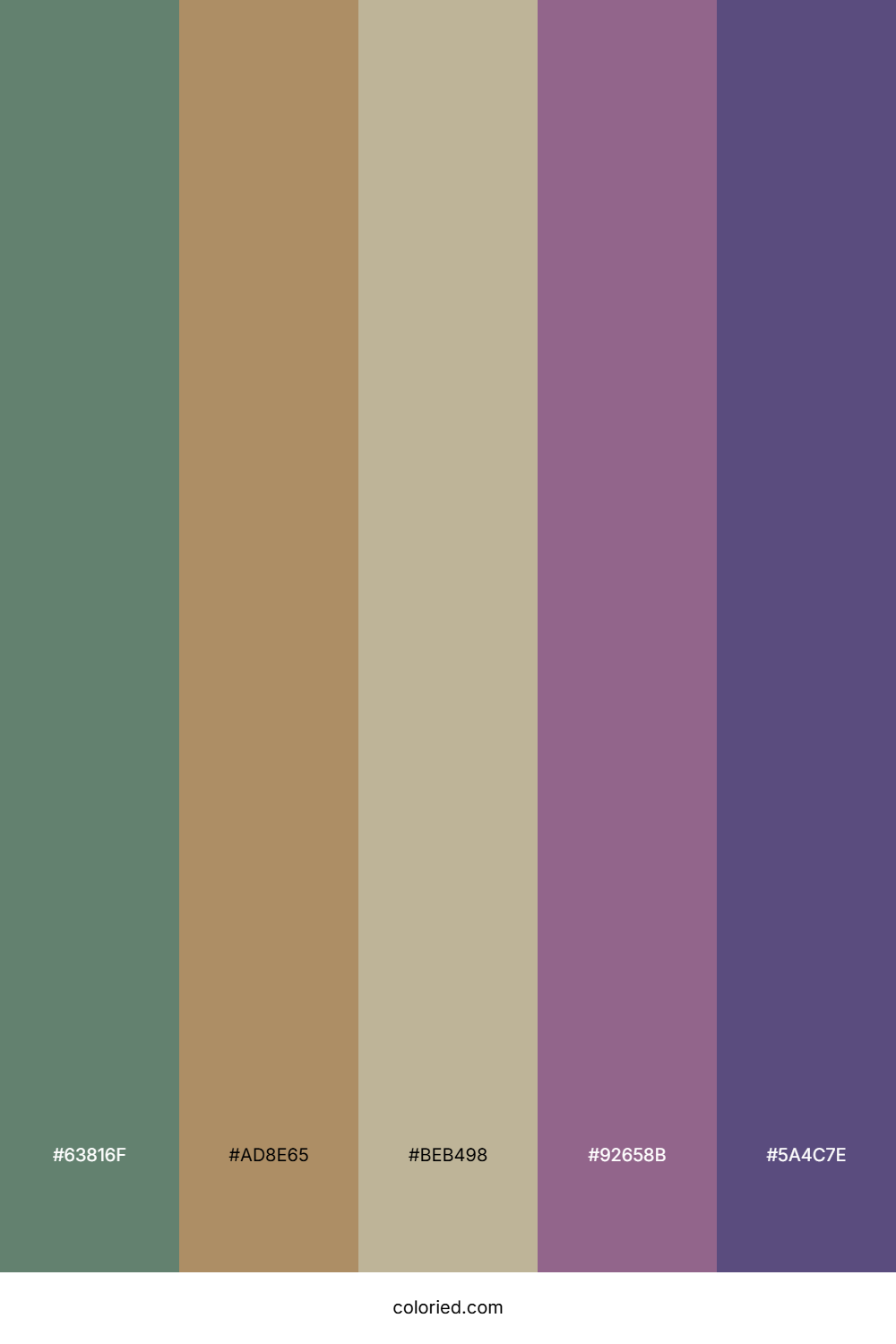 Mossy Twilight Veil Color Palette