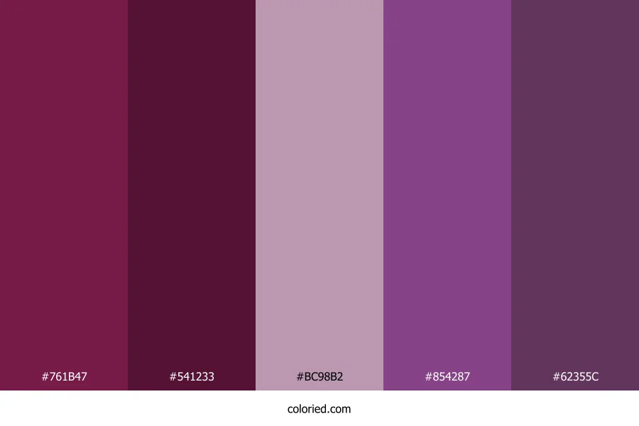 Mulberry and Plum Color Palette
