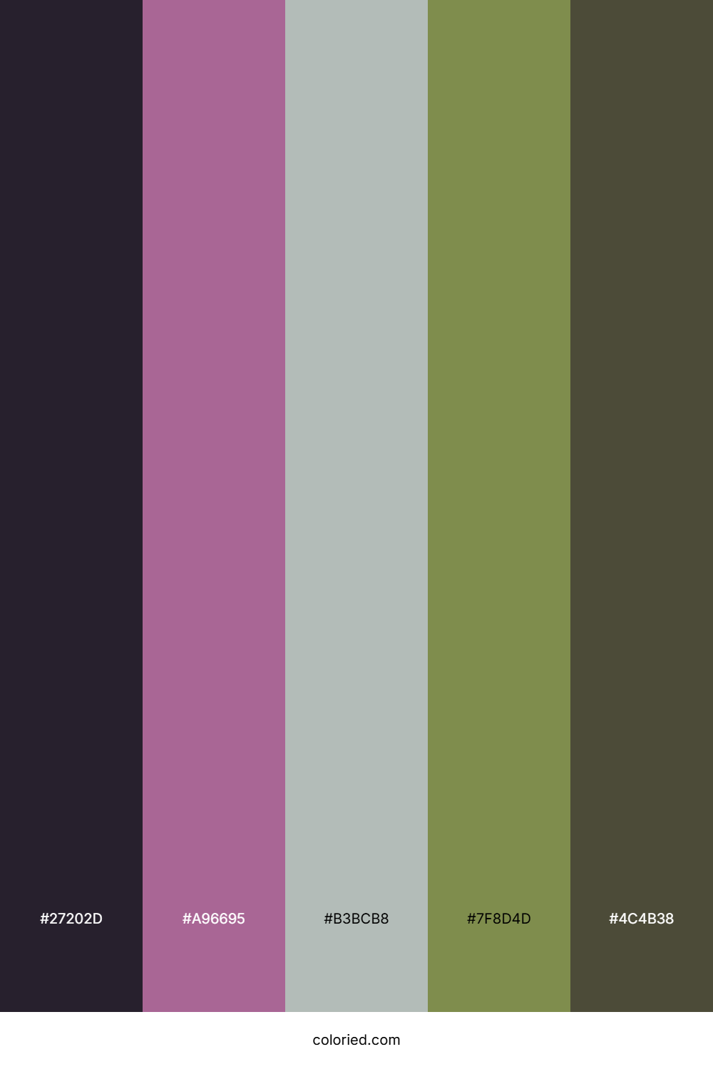 Mulberry Fern Twilight Color Palette