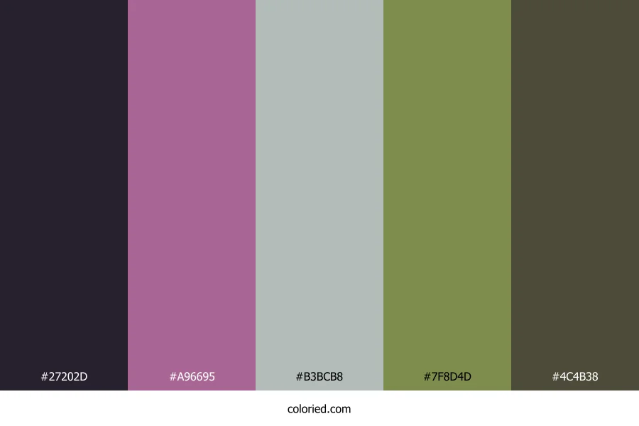 Mulberry Fern Twilight Color Palette