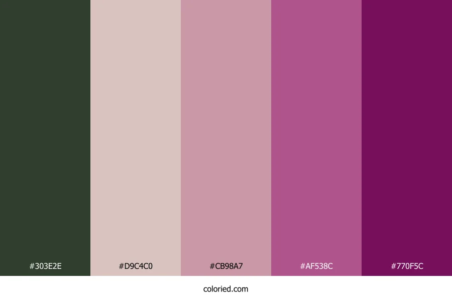 Mulberry Sage Twilight Color Palette