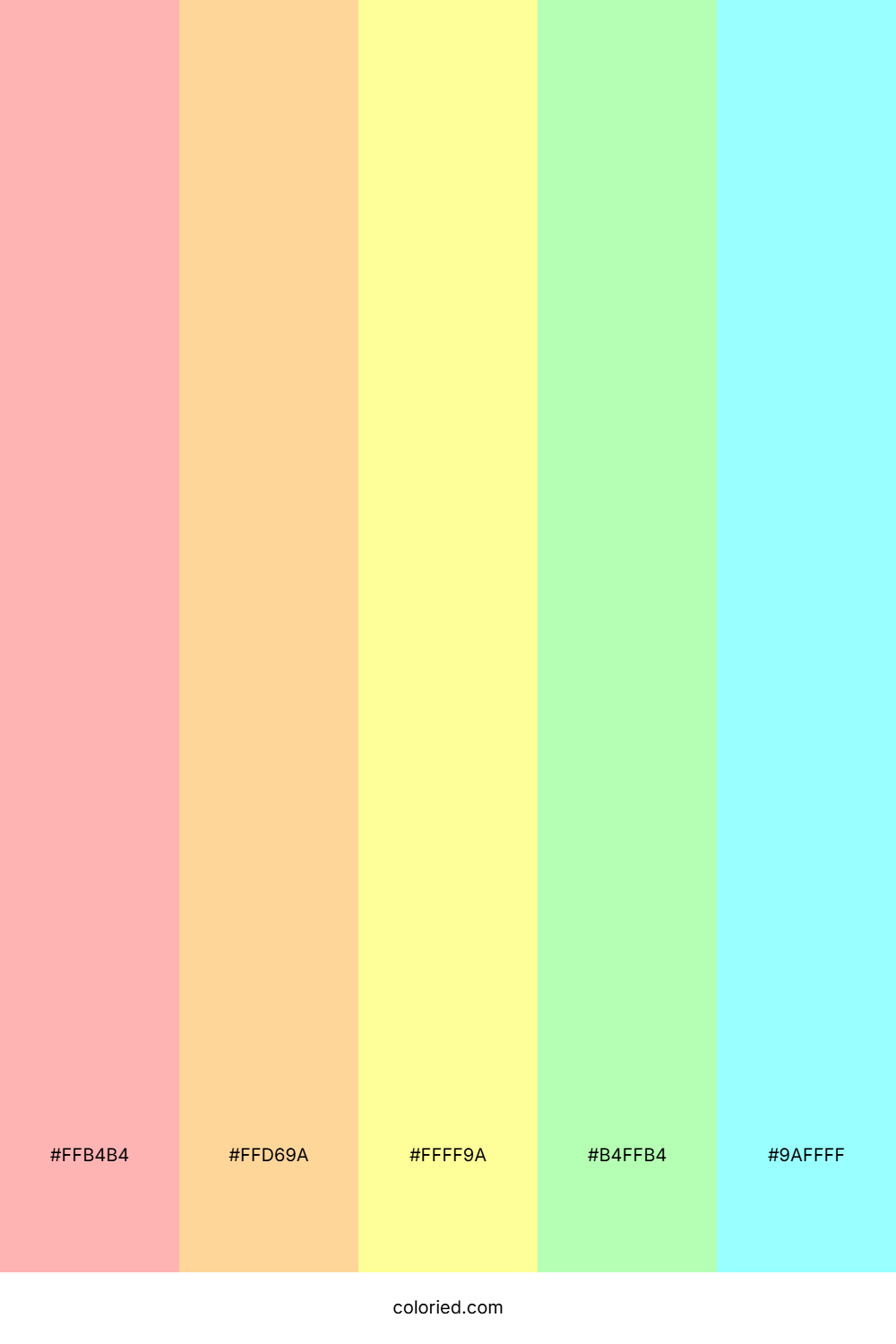 Multi Light Shades Color Palette