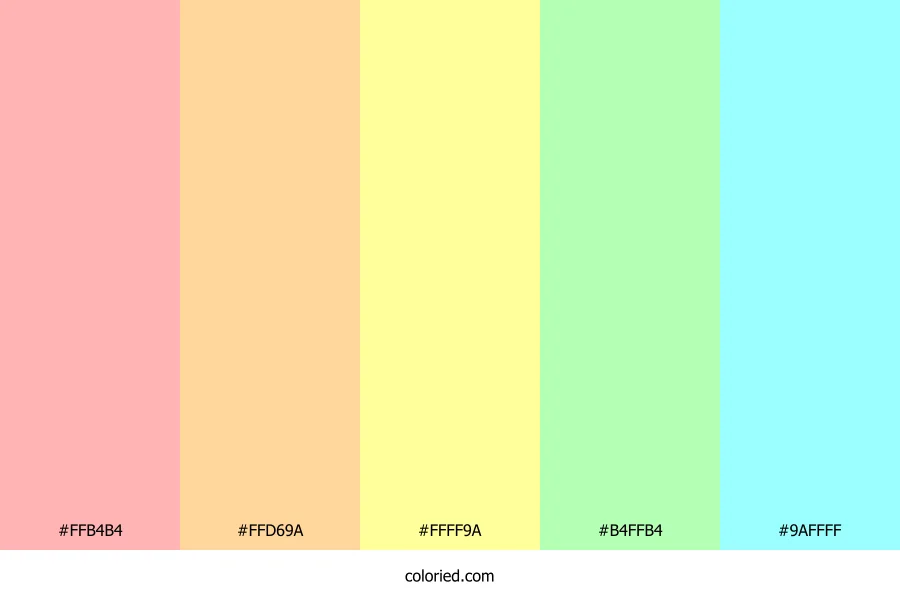 Multi Light Shades Color Palette