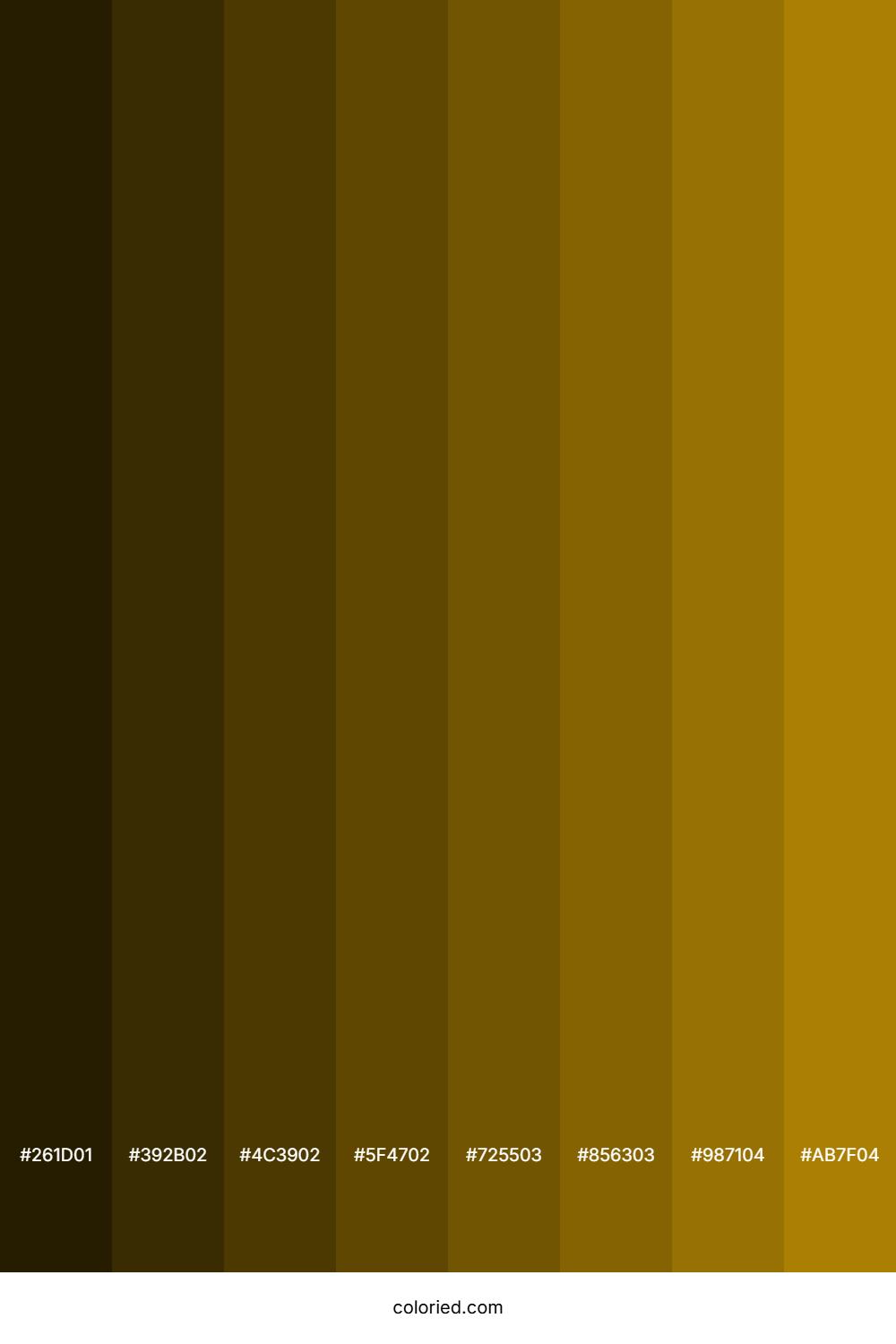 Mustard Brown Color Shades