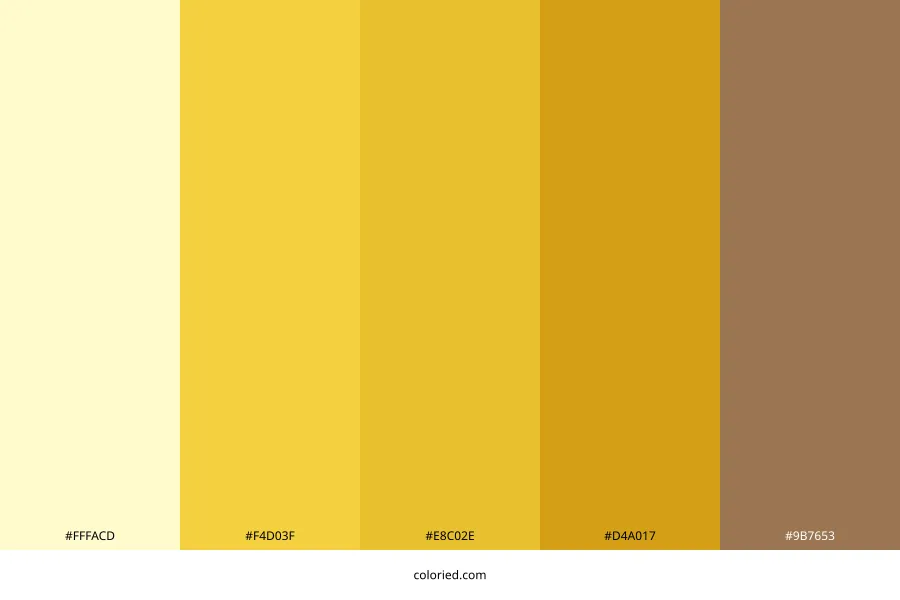 Mustard Yellow Color Palette