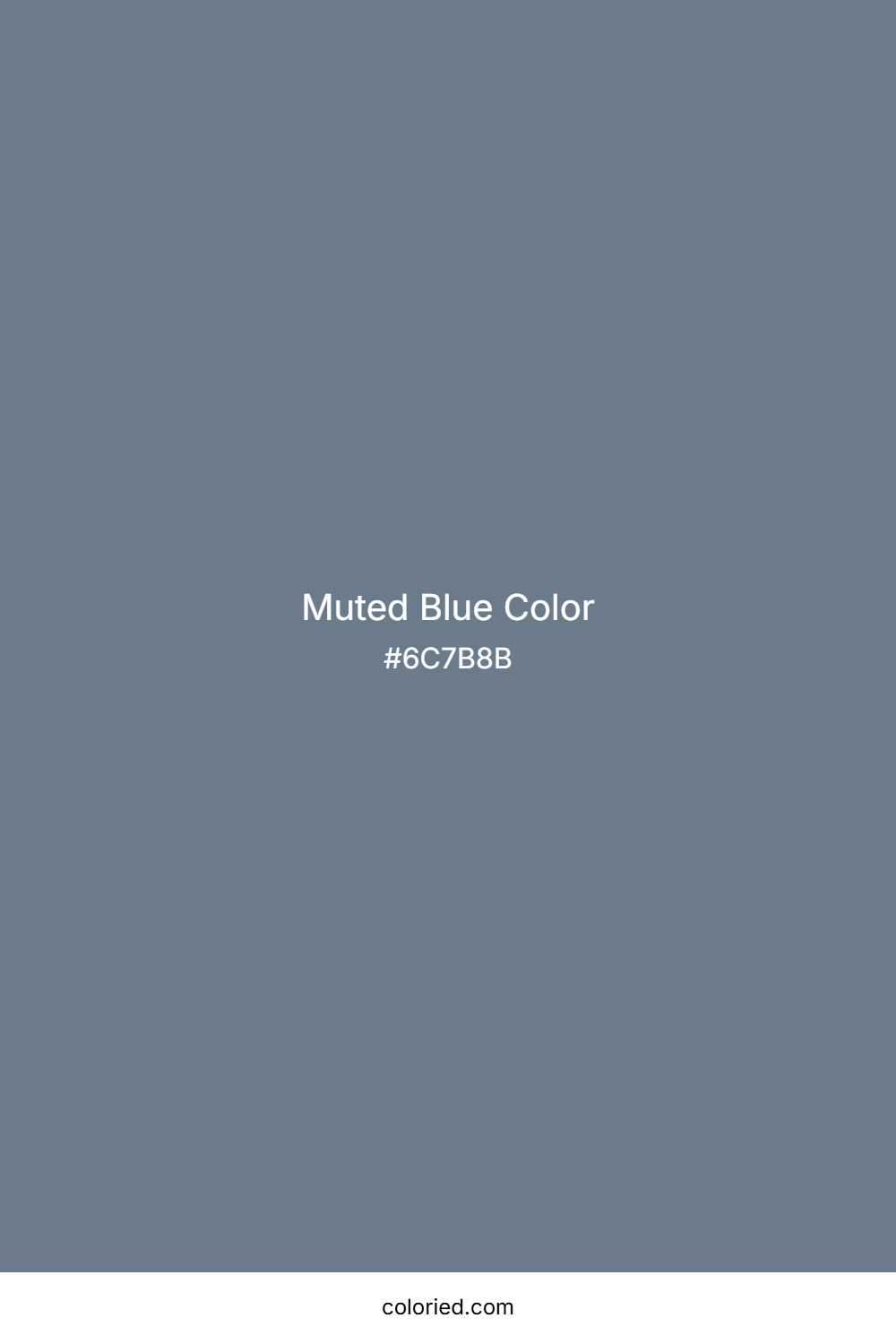 Muted Blue Color