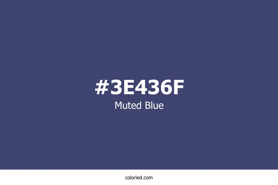 Muted Blue Color Hex Code