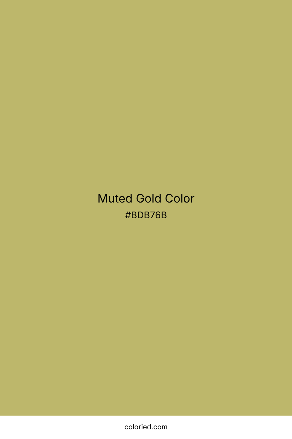 Muted Gold Color