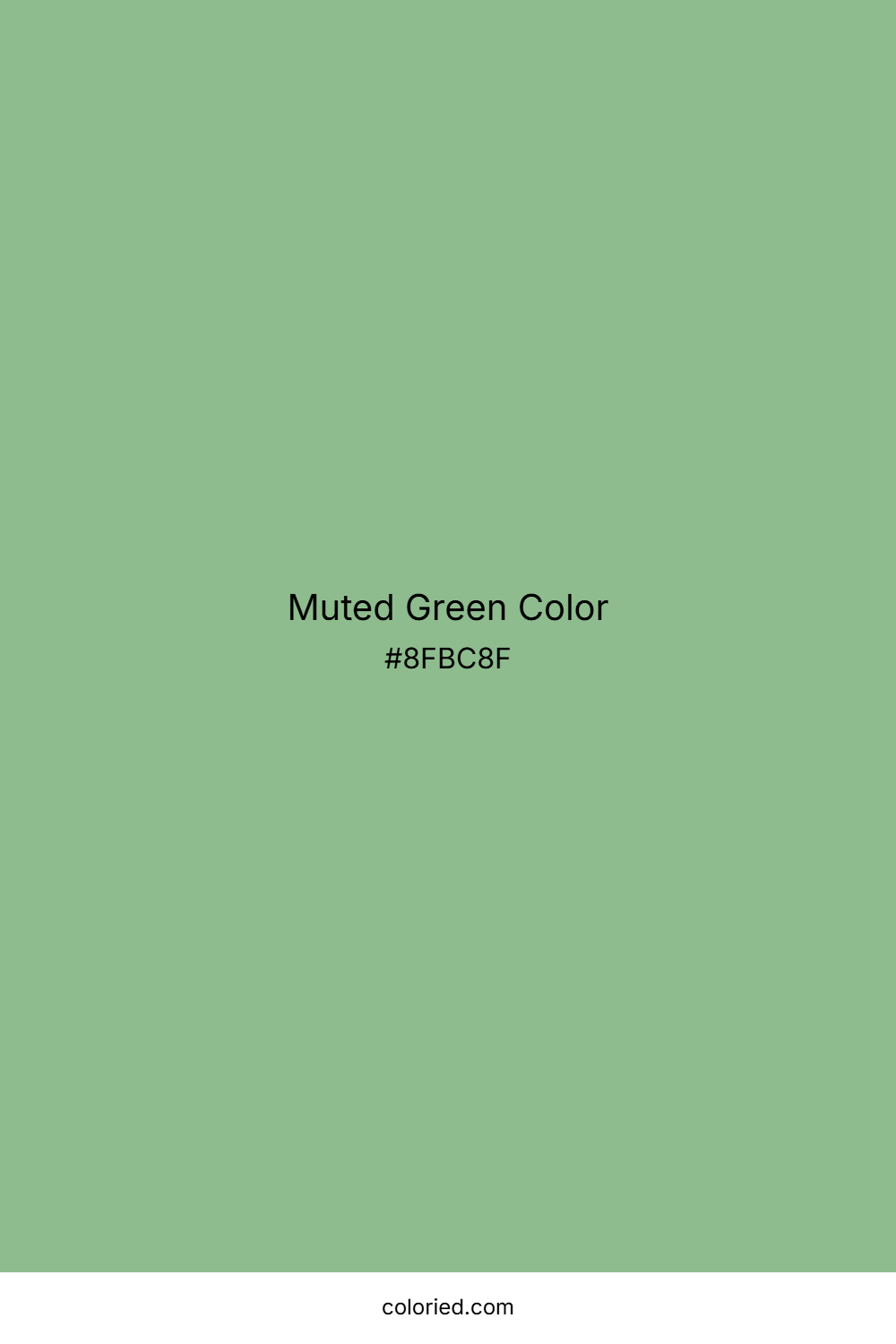 Muted Green Color