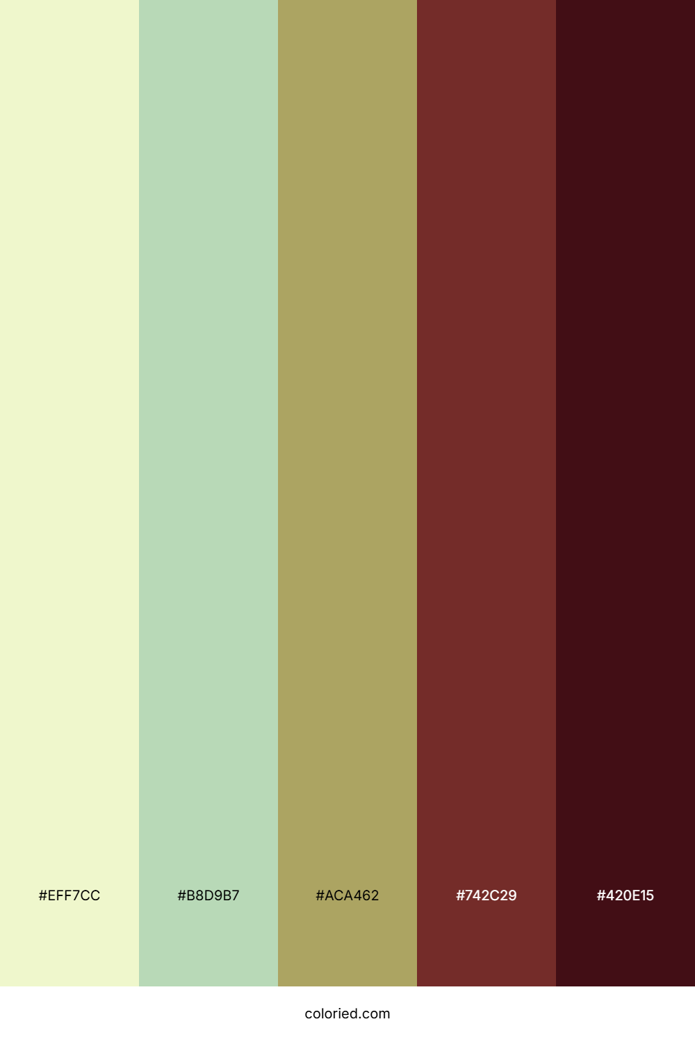 Muted Maroon Woodland Color Palette