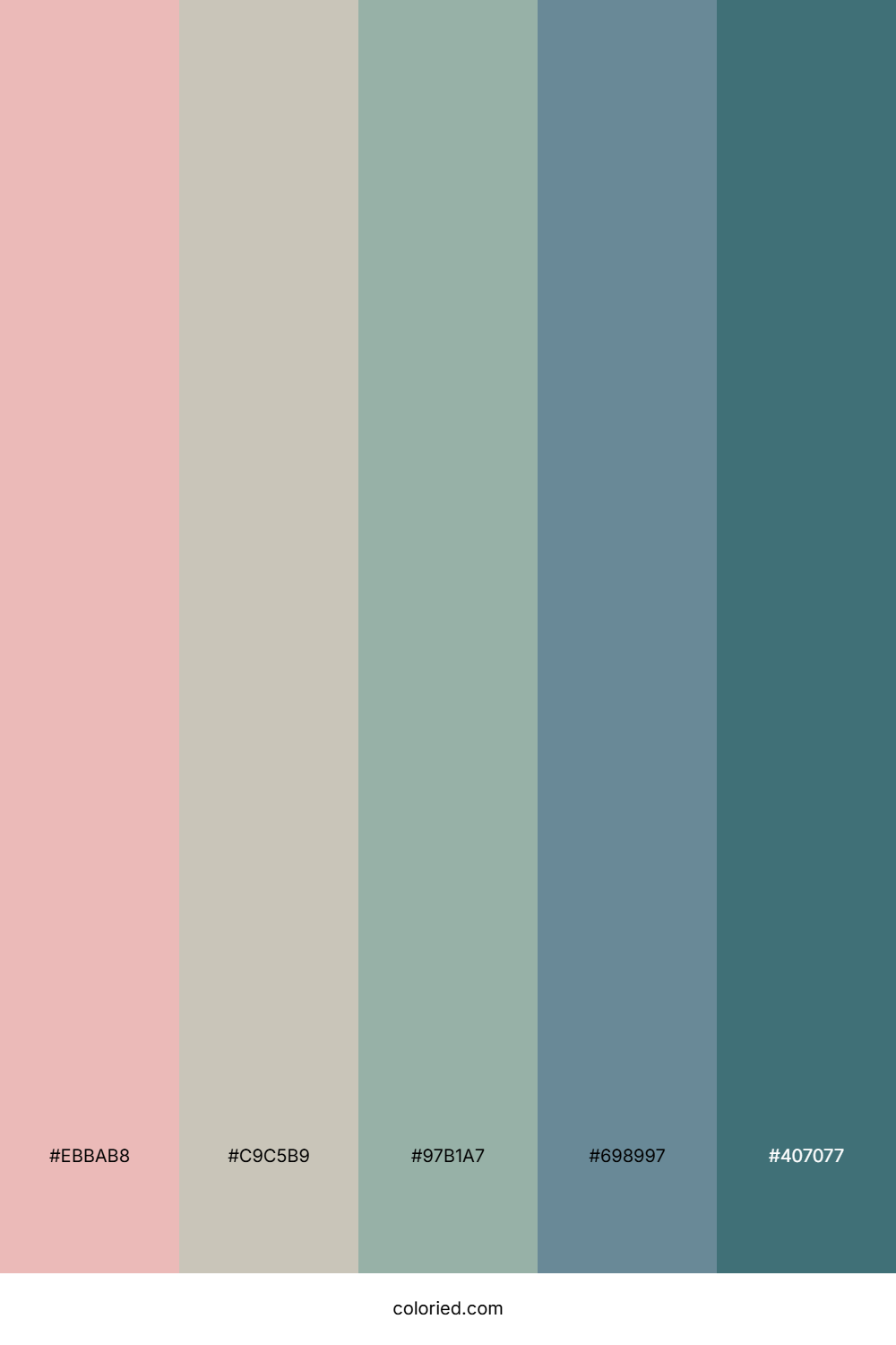 Muted Ocean Dusk Palette