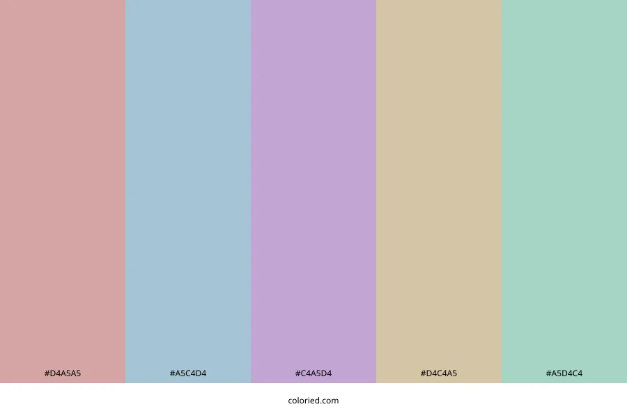 Muted Pastel Color Palette