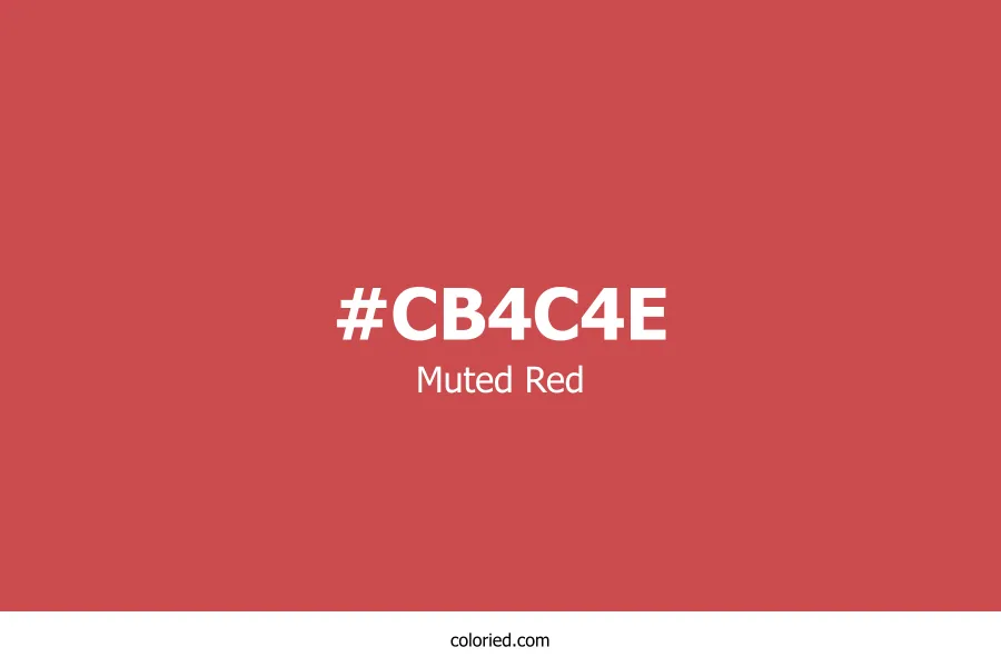 Muted Red Color