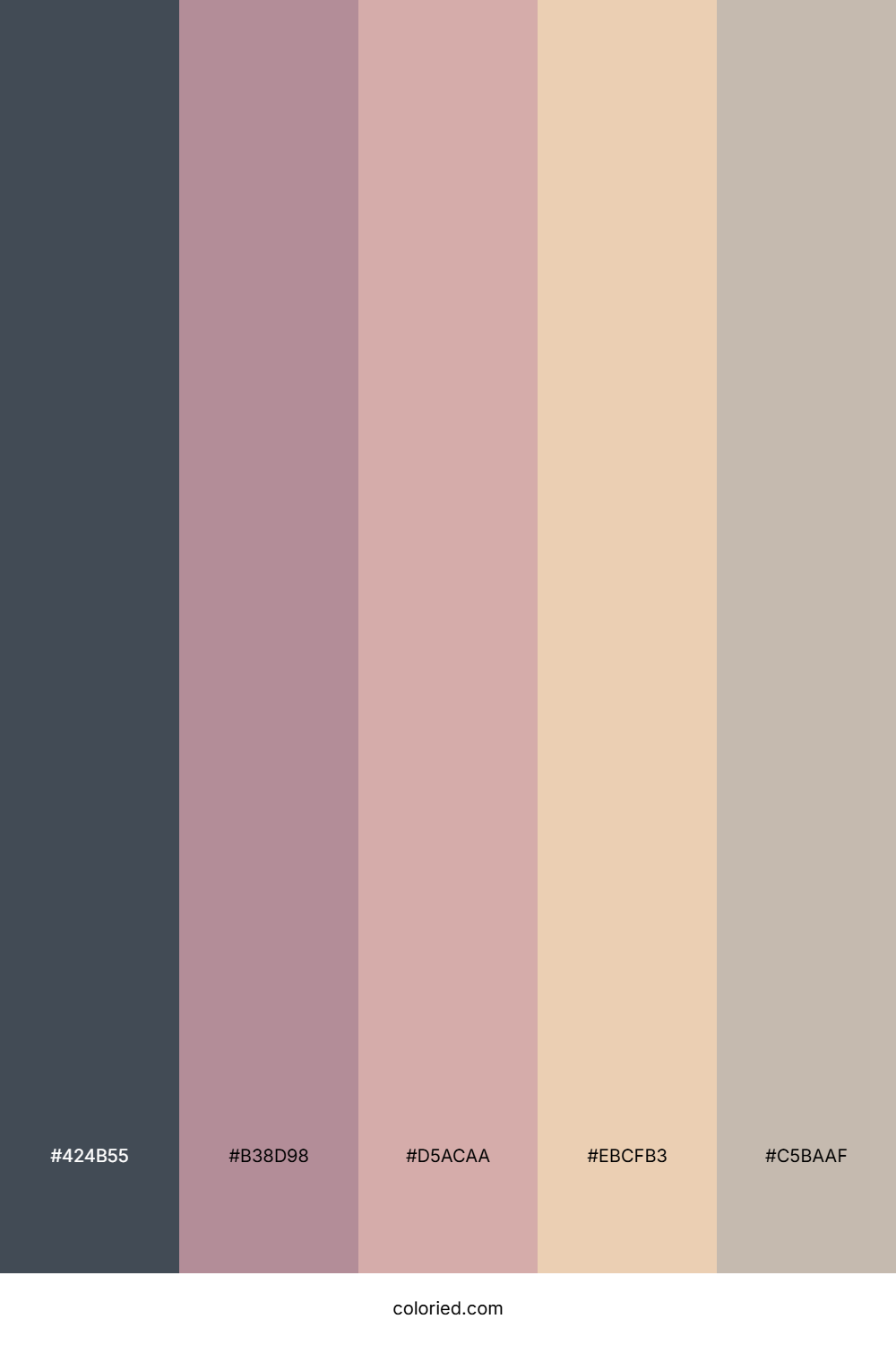 Muted Rose Dusk Color Palette