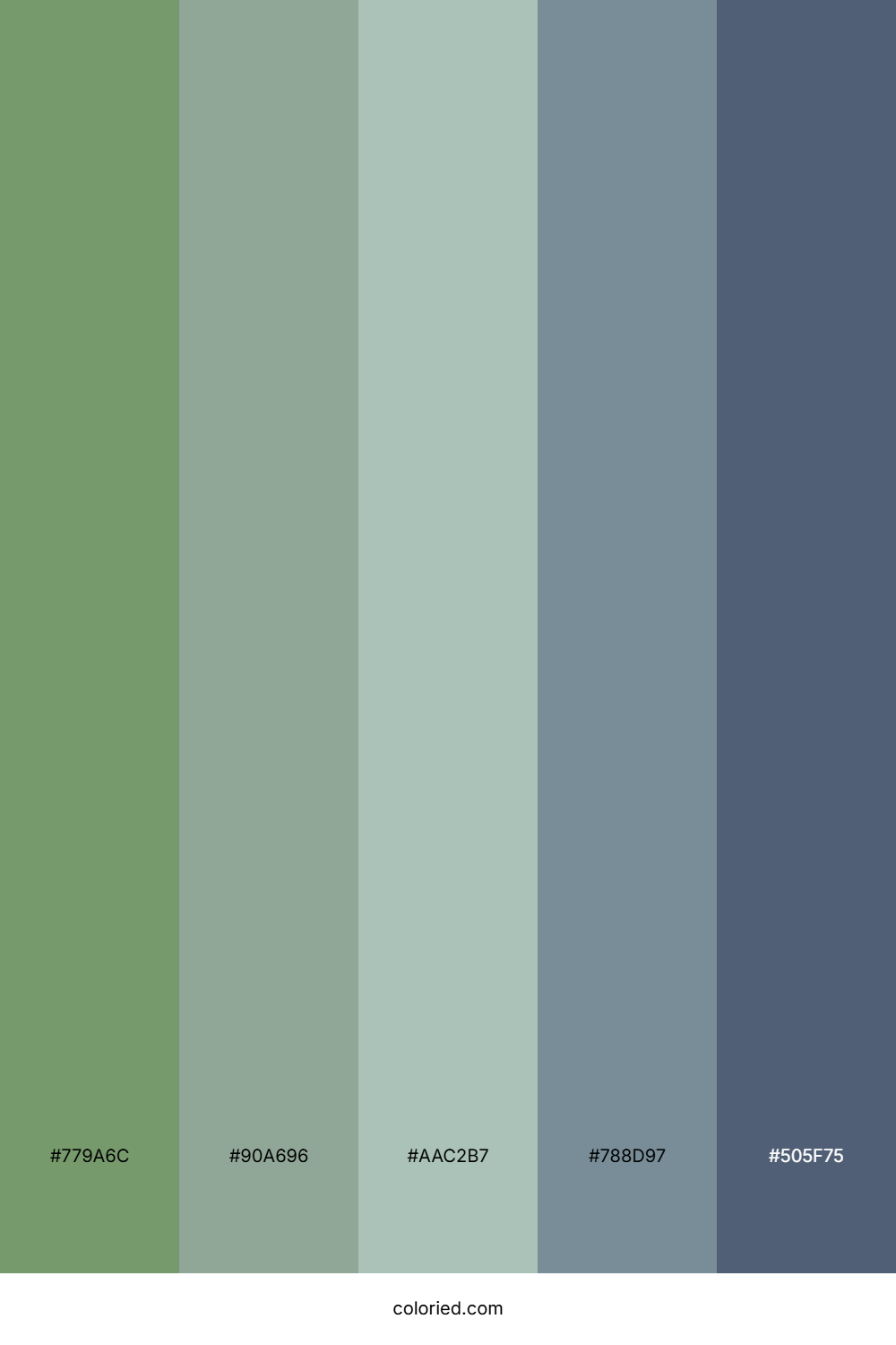 Muted Woodland Sage Palette