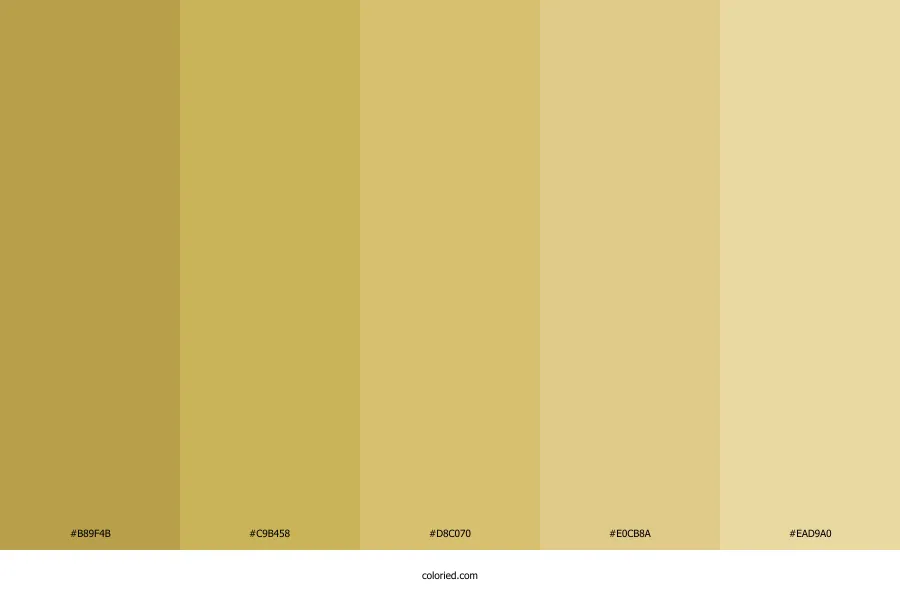 Muted Yellow Color Palette