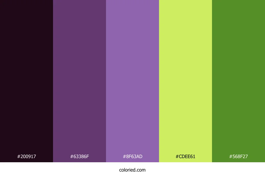 Mystic Grape Forest Color Palette