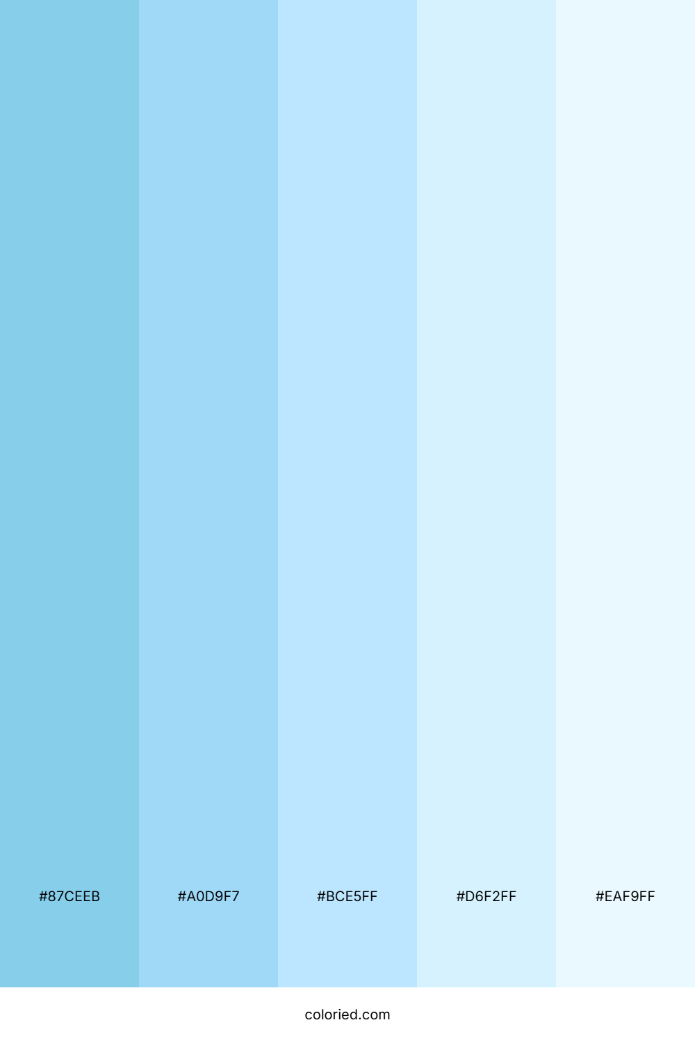 Natural Blue Sky Color Palette