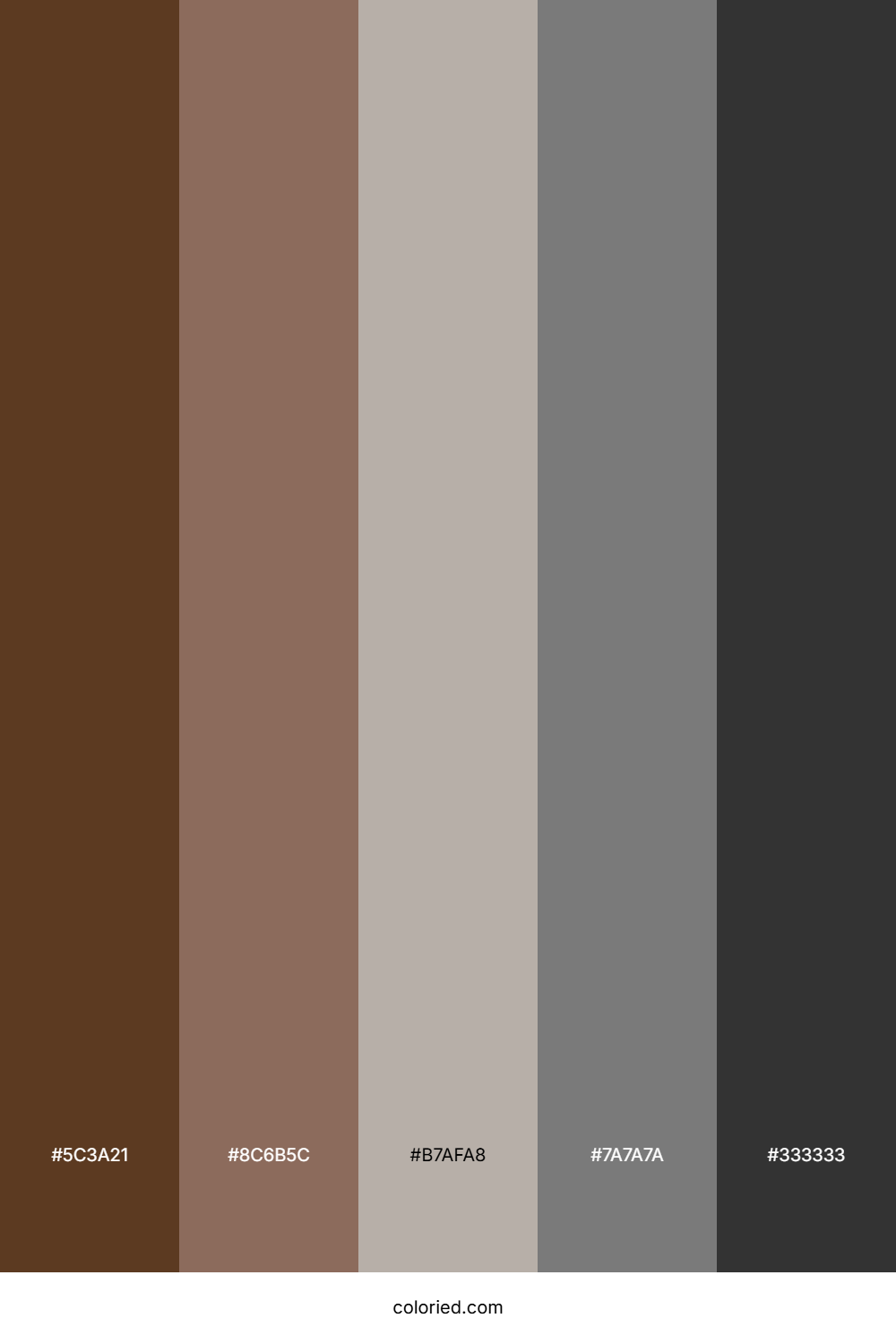Natural Brown and Gray Color Palette