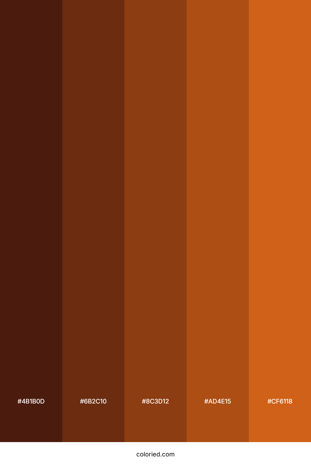 Natural Dark Ginger Hair Color Palette