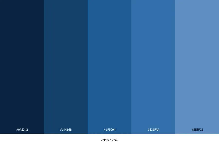 Nautical Blue Color Palette