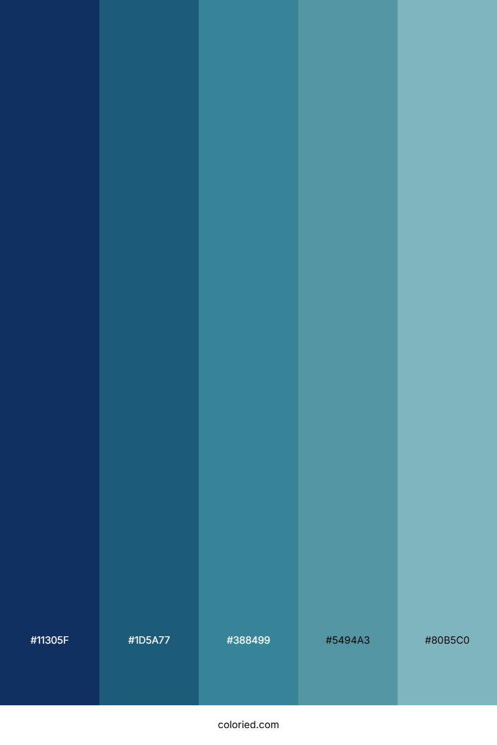 Navy And Aqua Color Palette