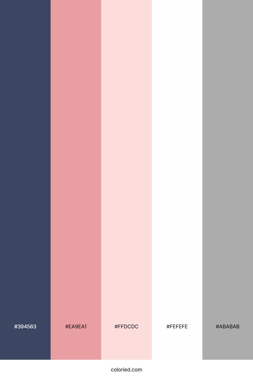 Navy and Blush Color Palette
