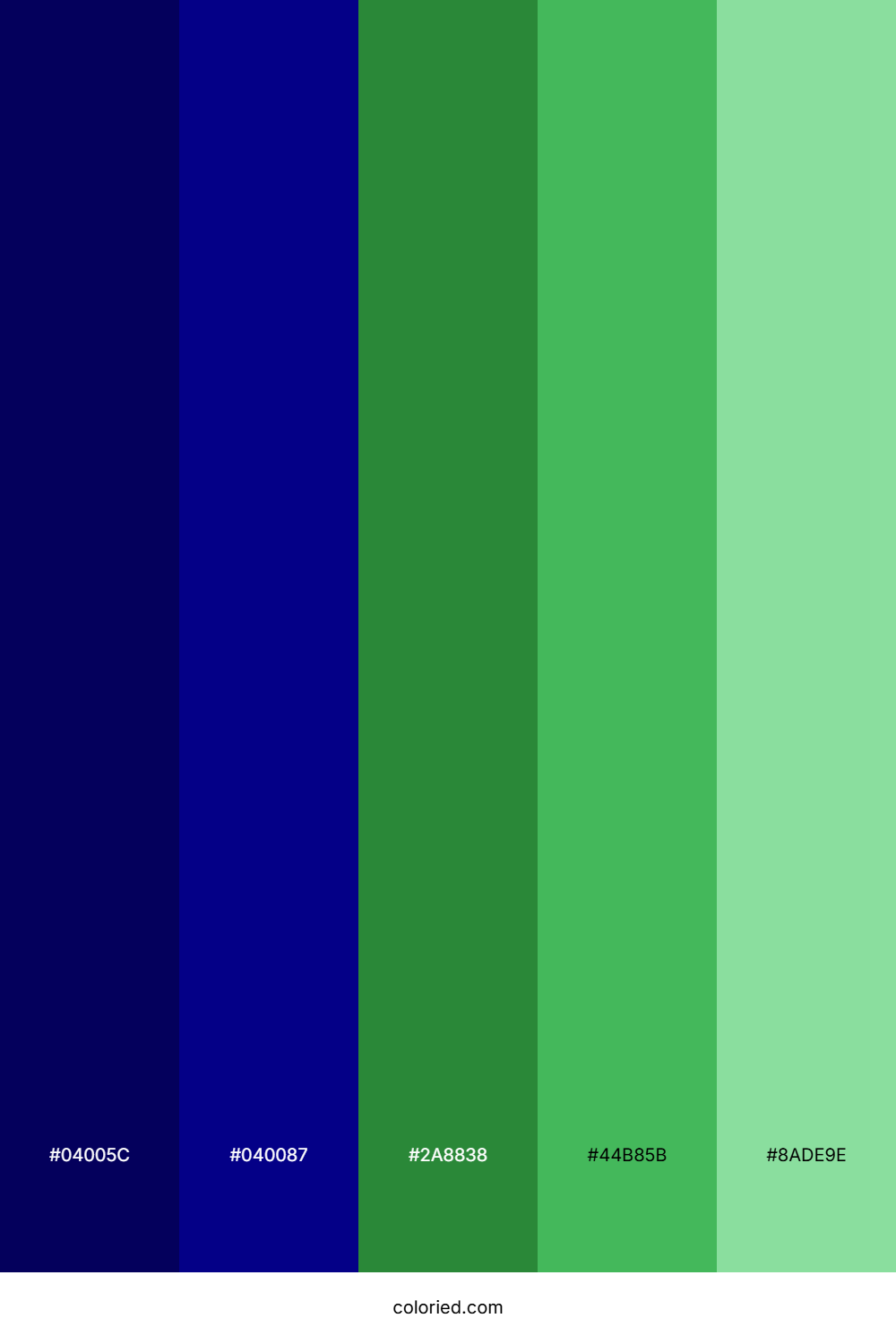 Navy And Emerald Color Palette