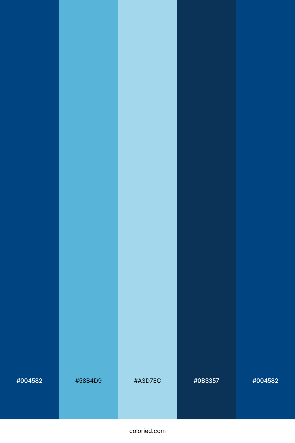 Navy And Sky Blue Color Palette