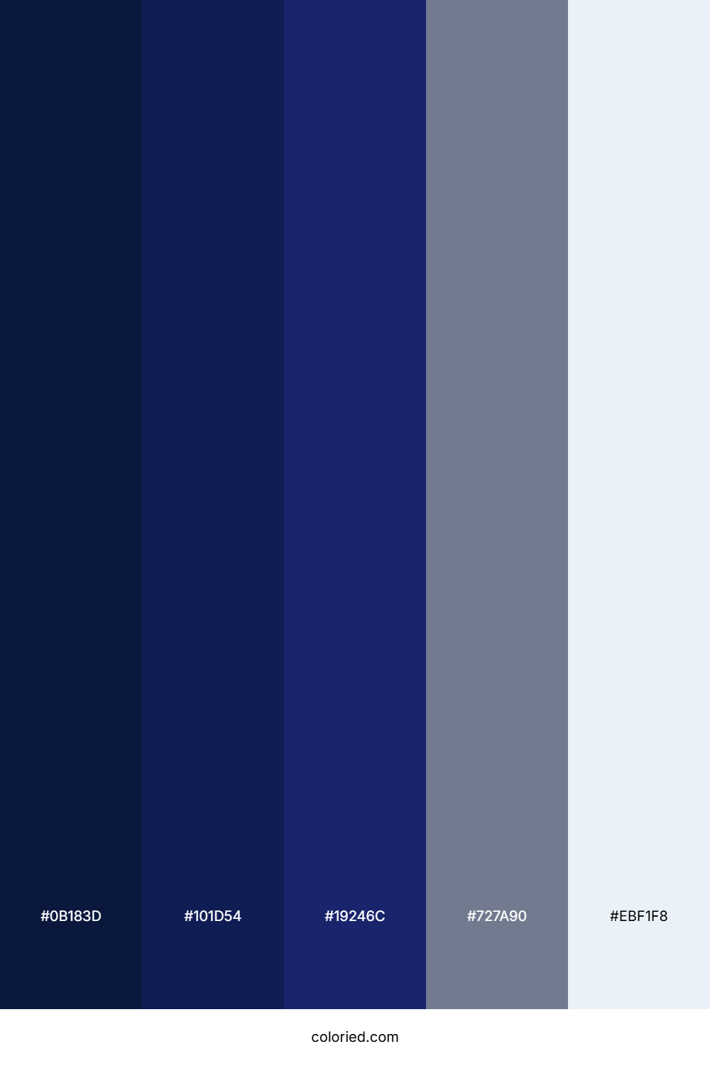 Navy and Sky Color Palette