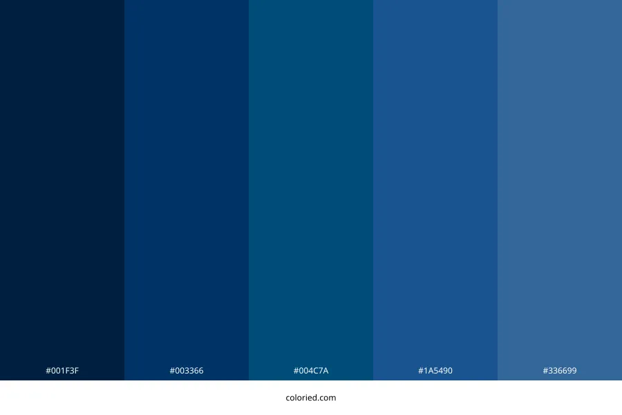Navy Blue Color Palette