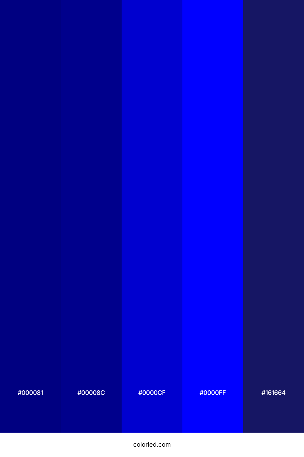 Navy Blue Gradient Color Palette