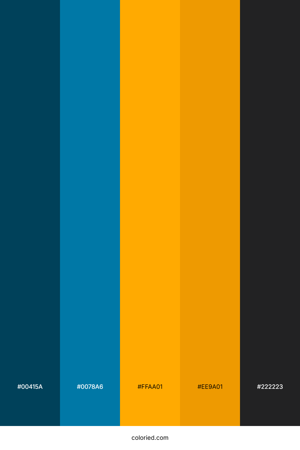 Navy Gold Horizon Color Palette
