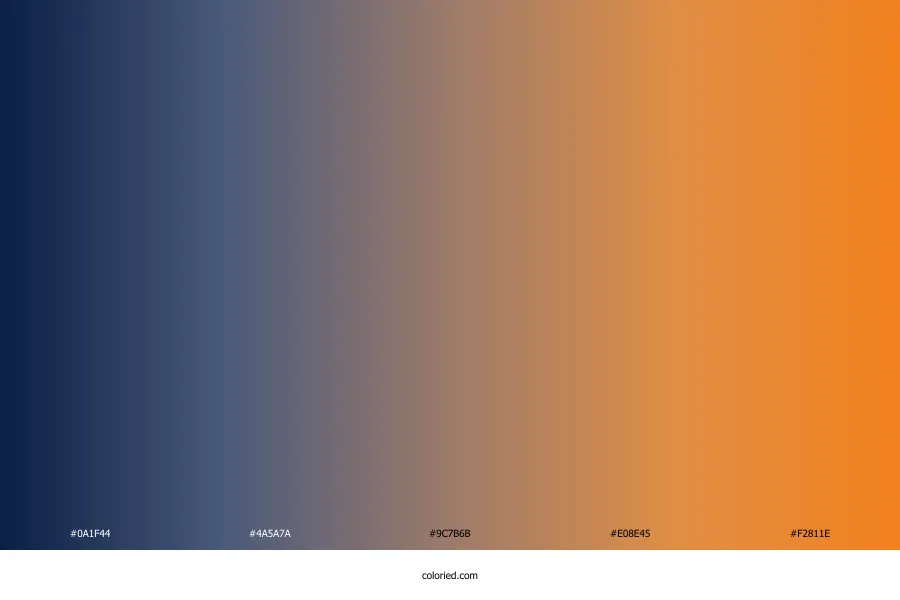 Navy Orange Gradient