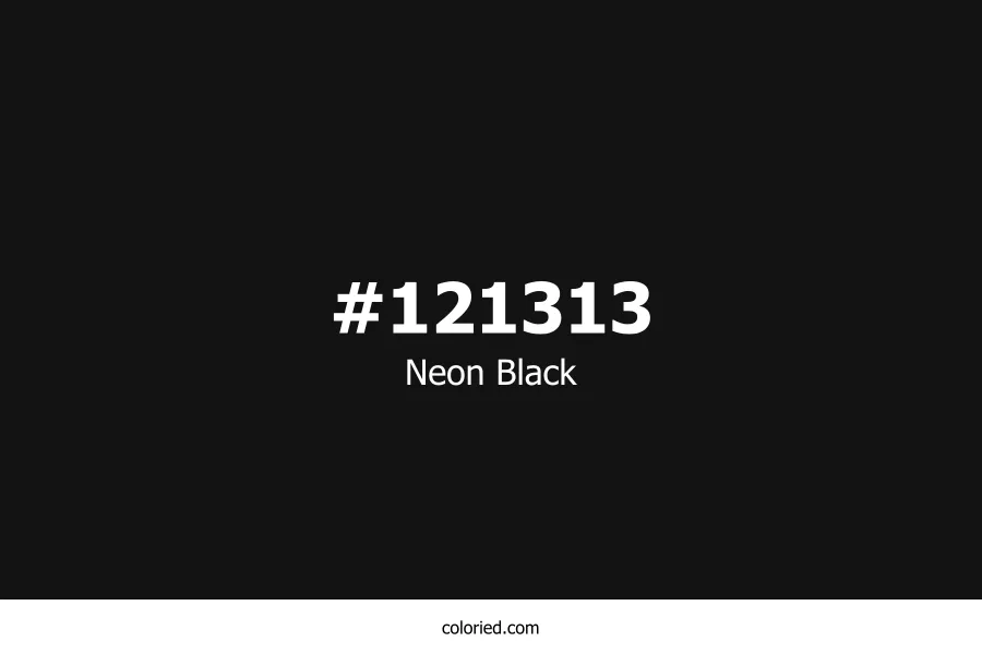 Neon Black Color Hex Code