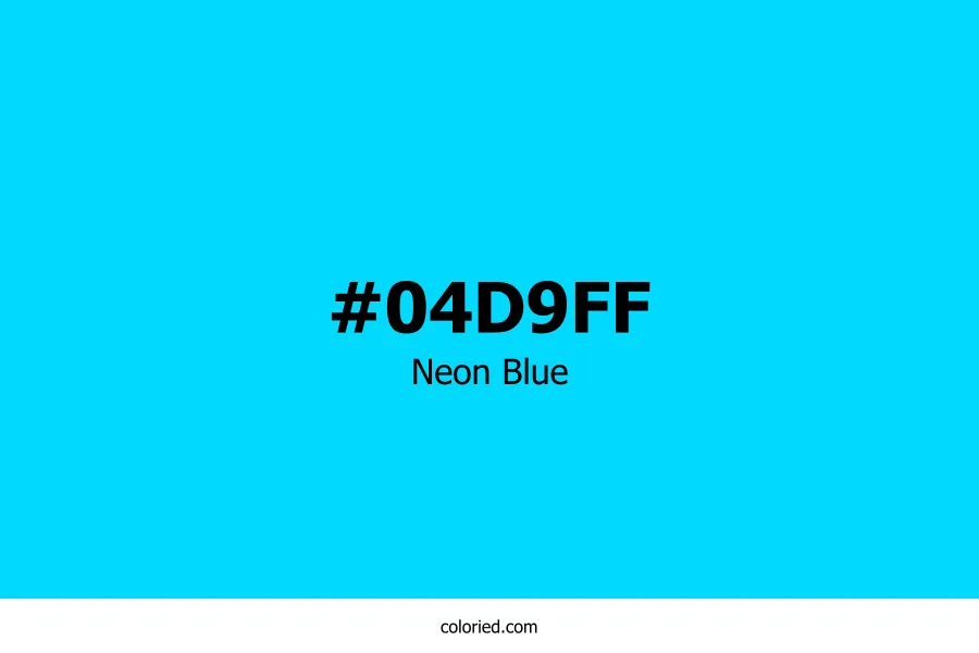 Neon Blue Color Hex Code