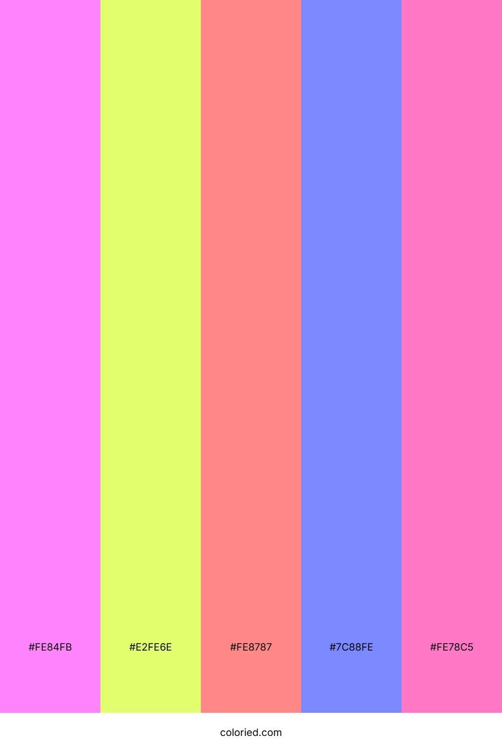 Neon Candy Rush Color Palette