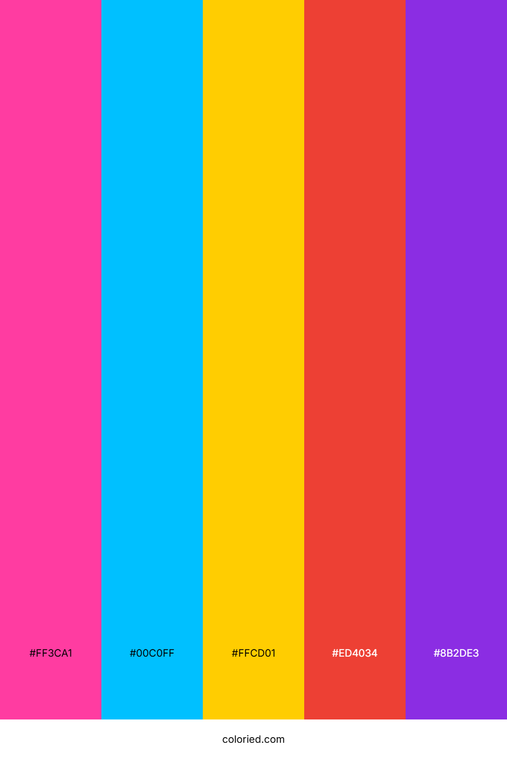 Neon Coral Sky Color Palette