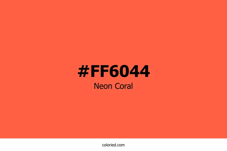 Neon Coral Color