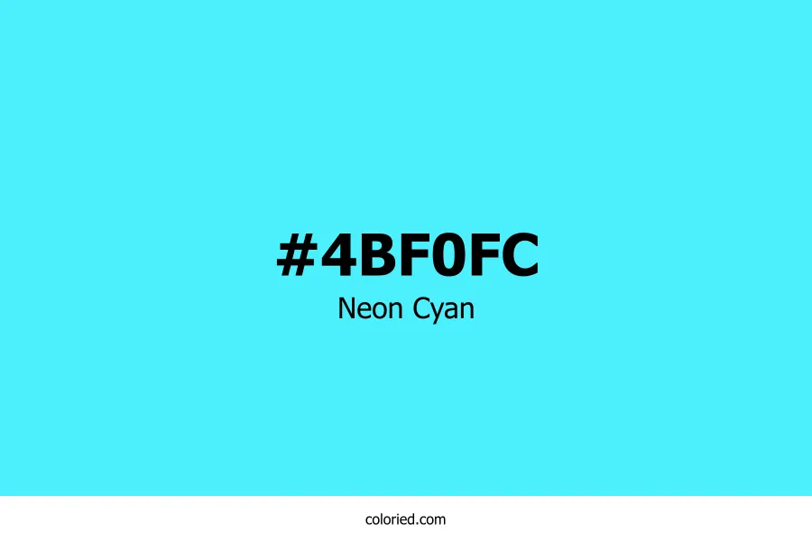 Neon Cyan Color